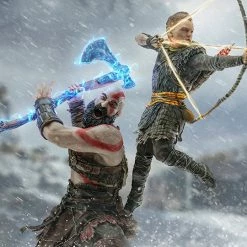 Iron Studios God Of War Battle Diorama Series Kratos & Atreus 1/10 Art Scale Statue