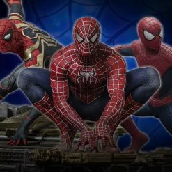Iron Studios Spider-Man: No Way Home BDS Spider-Man #1, #2 & #3 1/10 Art Scale Statue Set