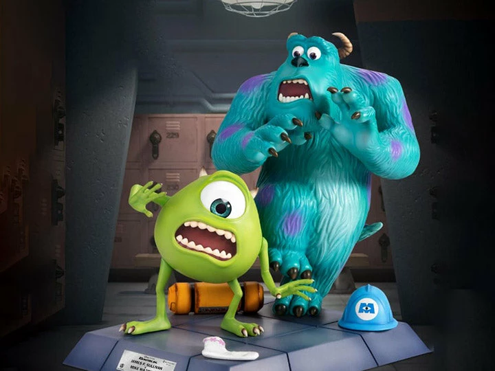 Hot Sale ⭐ Beast Kingdom Monsters Inc. Master Craft MC-042 James P. Sullivan & Mike Wazowski Statue 💯 3 Beast Kingdom Monsters Inc. Master Craft MC-042 James P. Sullivan & Mike Wazowski Statue