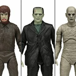 NECA Universal Monsters Retro Glow-In-The-Dark Set Of 3 Figures