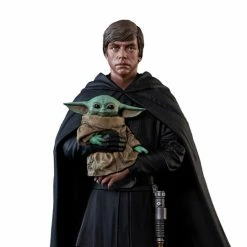 Diamond Select Toys The Mandalorian Premier Collection Luke Skywalker & Grogu 1/7 Scale Statue Sci Fi / Horror