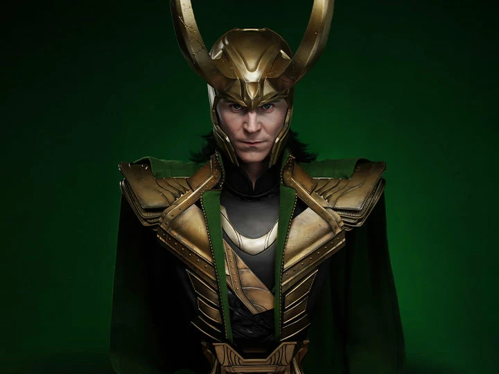 Flash Sale 🥰 Queen Studios Marvel The Avengers Loki (2.0) Life-Size Bust ❤️ 3 Queen Studios Marvel The Avengers Loki (2.0) Life-Size Bust