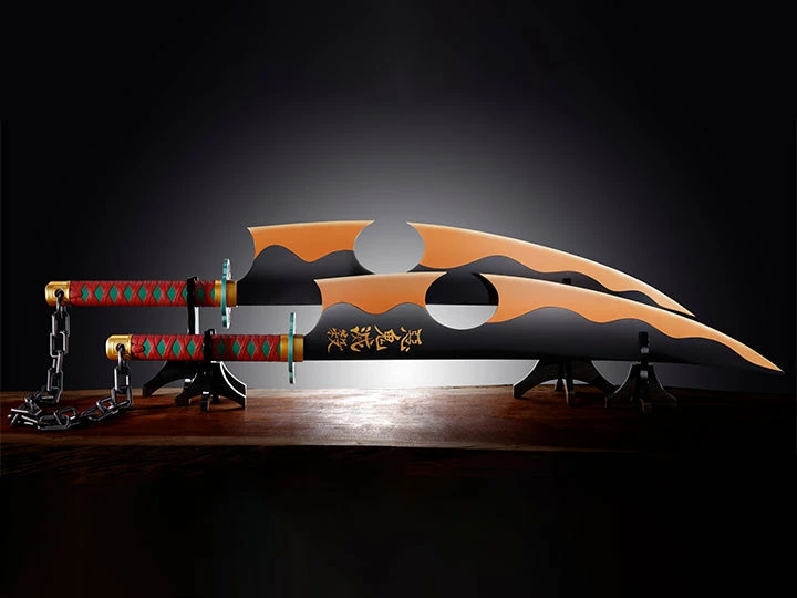 Cheap 🤩 Bandai Spirits Demon Slayer: Kimetsu No Yaiba Proplica Tengen Uzui's Nichirin Swords 🔔 3 Bandai Spirits Demon Slayer: Kimetsu No Yaiba Proplica Tengen Uzui's Nichirin Swords