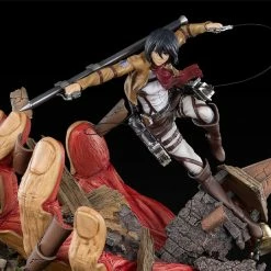 Oniri Creations Attack On Titan Mikasa Vs. Armored Titan 1/6 Scale Statue