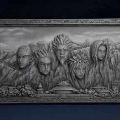 Infinity Studio Naruto: Shippuden Hokage Rock (Gray Ver.) 3D Art Frame
