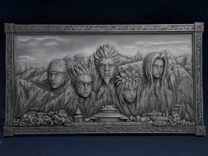 Brand new 🤩 Infinity Studio Naruto: Shippuden Hokage Rock (Gray Ver.) 3D Art Frame ⭐ 3 Infinity Studio Naruto: Shippuden Hokage Rock (Gray Ver.) 3D Art Frame