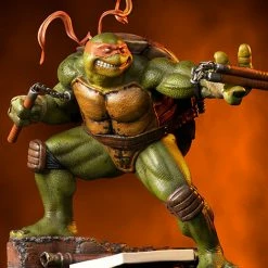 Iron Studios TMNT Battle Diorama Series Michelangelo 1/10 Art Scale Statue