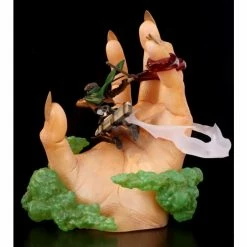 Kinetiquettes Attack On Titan Levi Ackerman Vs Beast Titan 1/10 Scale Diorama