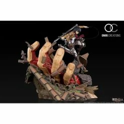 Oniri Creations Attack On Titan Mikasa Vs. Armored Titan 1/6 Scale Statue