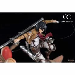 Oniri Creations Attack On Titan Mikasa Vs. Armored Titan 1/6 Scale Statue