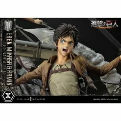 Prime 1 Studio Attack On Titan Ultimate Premium Masterline Eren, Mikasa & Armin 1/4 Scale Statue