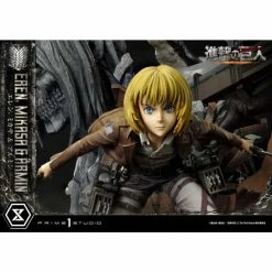 Prime 1 Studio Attack On Titan Ultimate Premium Masterline Eren, Mikasa & Armin 1/4 Scale Statue