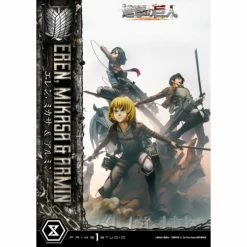 Prime 1 Studio Attack On Titan Ultimate Premium Masterline Eren, Mikasa & Armin 1/4 Scale Statue