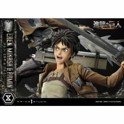 Prime 1 Studio Attack On Titan Ultimate Premium Masterline Eren, Mikasa & Armin 1/4 Scale Statue