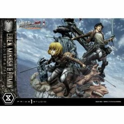 Prime 1 Studio Attack On Titan Ultimate Premium Masterline Eren, Mikasa & Armin 1/4 Scale Statue