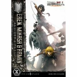 Prime 1 Studio Attack On Titan Ultimate Premium Masterline Eren, Mikasa & Armin 1/4 Scale Statue