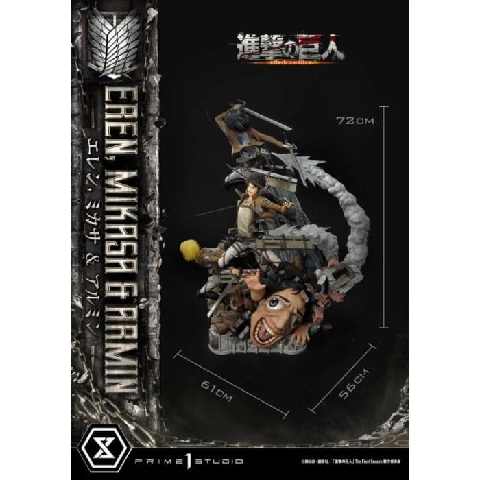 Best reviews of ๐คฉ Prime 1 Studio Attack On Titan Ultimate Premium Masterline Eren, Mikasa & Armin Deluxe 1/4 Scale Statue โญ 9 Prime 1 Studio Attack On Titan Ultimate Premium Masterline Eren, Mikasa & Armin Deluxe 1/4 Scale Statue