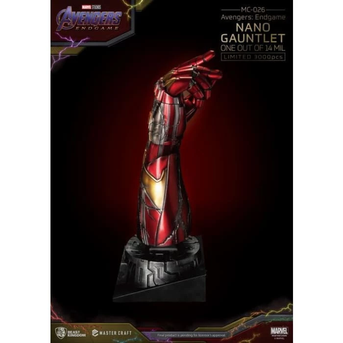 Best Sale 👍 Beast Kingdom Avengers: Endgame Master Craft MC-026 Nano Gauntlet Statue ⭐ 7 Beast Kingdom Avengers: Endgame Master Craft MC-026 Nano Gauntlet Statue