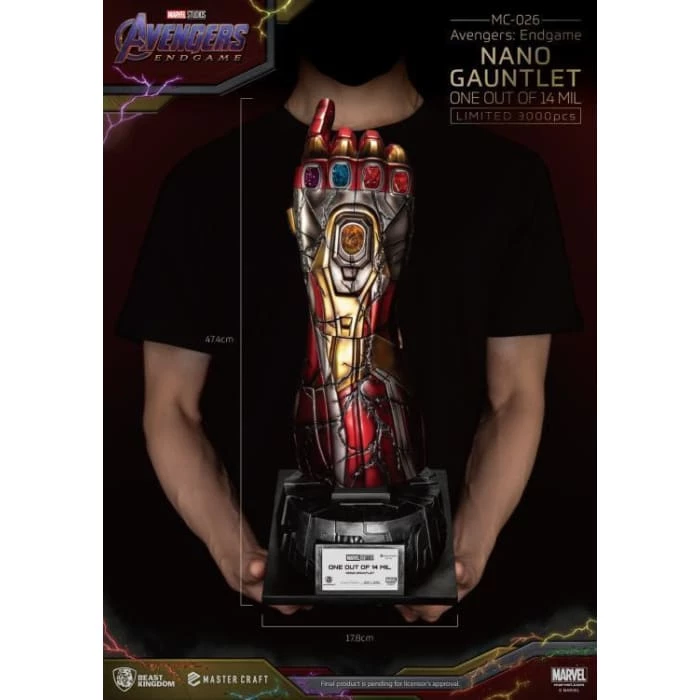 Best Sale 👍 Beast Kingdom Avengers: Endgame Master Craft MC-026 Nano Gauntlet Statue ⭐ 13 Beast Kingdom Avengers: Endgame Master Craft MC-026 Nano Gauntlet Statue