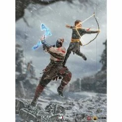 Iron Studios God Of War Battle Diorama Series Kratos & Atreus 1/10 Art Scale Statue