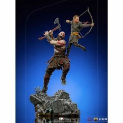 Iron Studios God Of War Battle Diorama Series Kratos & Atreus 1/10 Art Scale Statue