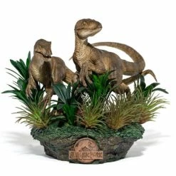 Iron Studios Jurassic Park Just The Two Raptors 1/10 Deluxe Art Scale Statue