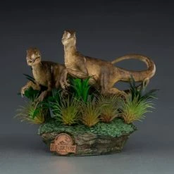 Iron Studios Jurassic Park Just The Two Raptors 1/10 Deluxe Art Scale Statue