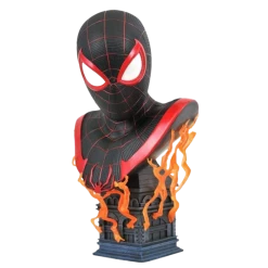 Diamond Select Toys Marvel Legends In 3D Miles Morales 1/2 Scale Bust