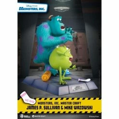 Hot Sale ⭐ Beast Kingdom Monsters Inc. Master Craft MC-042 James P. Sullivan & Mike Wazowski Statue 💯 15 Beast Kingdom Monsters Inc. Master Craft MC-042 James P. Sullivan & Mike Wazowski Statue