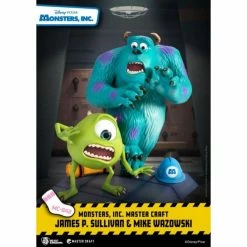 Hot Sale ⭐ Beast Kingdom Monsters Inc. Master Craft MC-042 James P. Sullivan & Mike Wazowski Statue 💯 16 Beast Kingdom Monsters Inc. Master Craft MC-042 James P. Sullivan & Mike Wazowski Statue