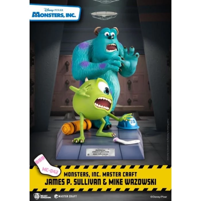 Hot Sale ⭐ Beast Kingdom Monsters Inc. Master Craft MC-042 James P. Sullivan & Mike Wazowski Statue 💯 6 Beast Kingdom Monsters Inc. Master Craft MC-042 James P. Sullivan & Mike Wazowski Statue