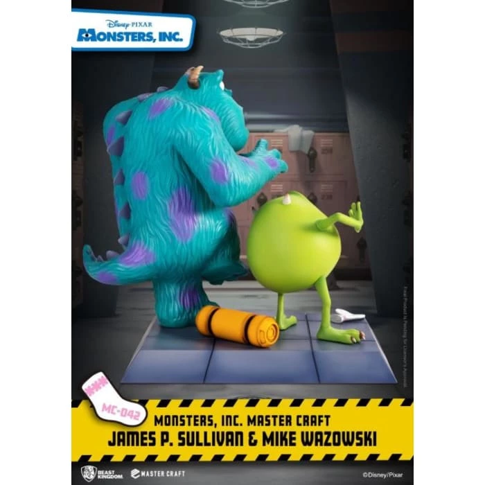 Hot Sale ⭐ Beast Kingdom Monsters Inc. Master Craft MC-042 James P. Sullivan & Mike Wazowski Statue 💯 9 Beast Kingdom Monsters Inc. Master Craft MC-042 James P. Sullivan & Mike Wazowski Statue