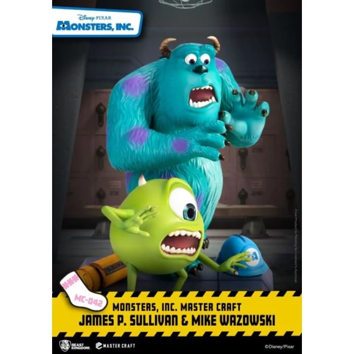 Hot Sale ⭐ Beast Kingdom Monsters Inc. Master Craft MC-042 James P. Sullivan & Mike Wazowski Statue 💯 10 Beast Kingdom Monsters Inc. Master Craft MC-042 James P. Sullivan & Mike Wazowski Statue