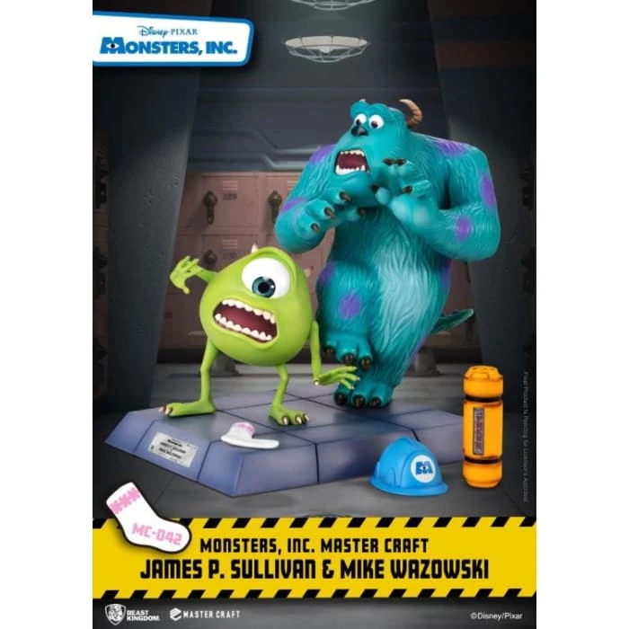 Hot Sale ⭐ Beast Kingdom Monsters Inc. Master Craft MC-042 James P. Sullivan & Mike Wazowski Statue 💯 4 Beast Kingdom Monsters Inc. Master Craft MC-042 James P. Sullivan & Mike Wazowski Statue