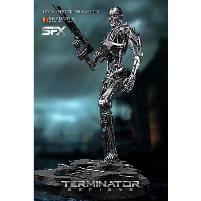 Hot Sale ❤️ Silver Fox Collectibles Terminator T-800 Endoskeleton 1/10 Scale Statue Movies / TV 🤩 9 Silver Fox Collectibles Terminator T-800 Endoskeleton 1/10 Scale Statue Movies / TV