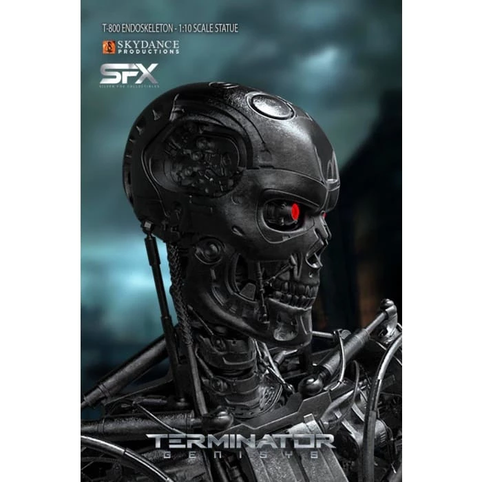 Hot Sale ❤️ Silver Fox Collectibles Terminator T-800 Endoskeleton 1/10 Scale Statue Movies / TV 🤩 19 Silver Fox Collectibles Terminator T-800 Endoskeleton 1/10 Scale Statue Movies / TV