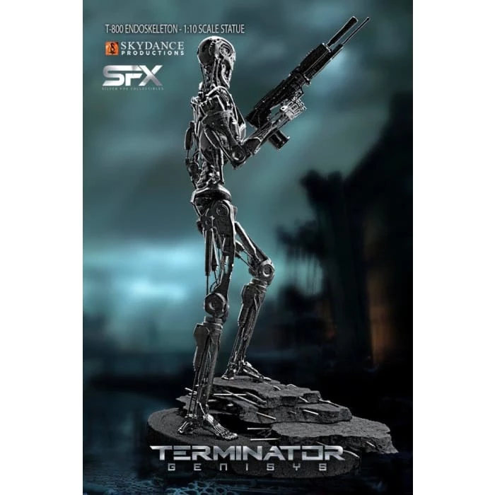 Hot Sale ❤️ Silver Fox Collectibles Terminator T-800 Endoskeleton 1/10 Scale Statue Movies / TV 🤩 14 Silver Fox Collectibles Terminator T-800 Endoskeleton 1/10 Scale Statue Movies / TV