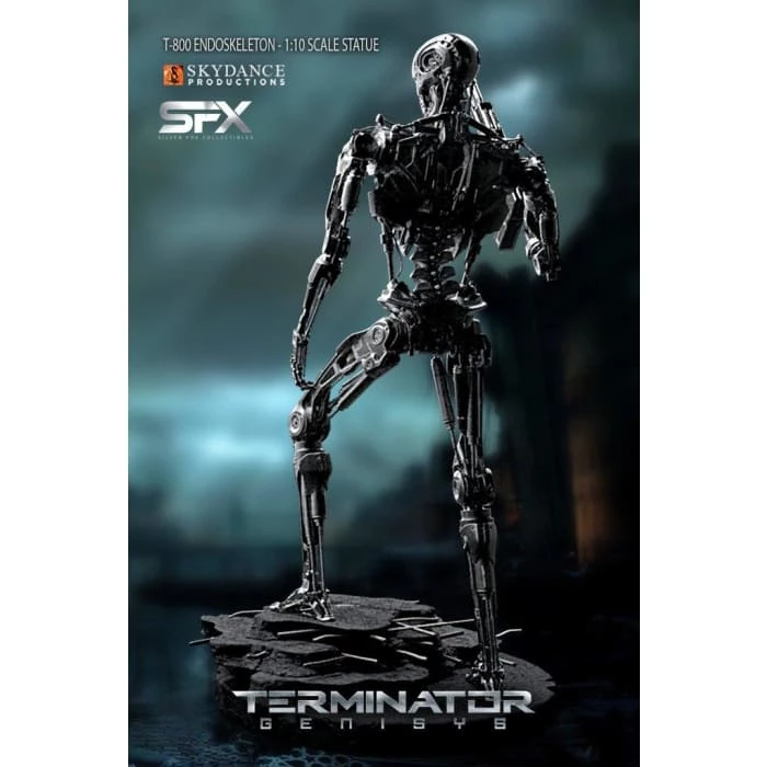 Hot Sale ❤️ Silver Fox Collectibles Terminator T-800 Endoskeleton 1/10 Scale Statue Movies / TV 🤩 12 Silver Fox Collectibles Terminator T-800 Endoskeleton 1/10 Scale Statue Movies / TV