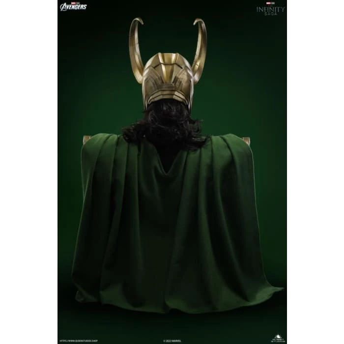 Flash Sale 🥰 Queen Studios Marvel The Avengers Loki (2.0) Life-Size Bust ❤️ 8 Queen Studios Marvel The Avengers Loki (2.0) Life-Size Bust
