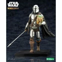 Kotobukiya The Mandalorian ArtFX+ The Mandalorian & Grogu With Beskar Staff Statue