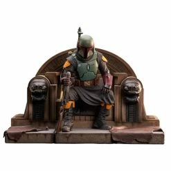 Diamond Select Toys The Mandalorian Premier Collection Boba Fett On Throne 1/7 Scale Statue