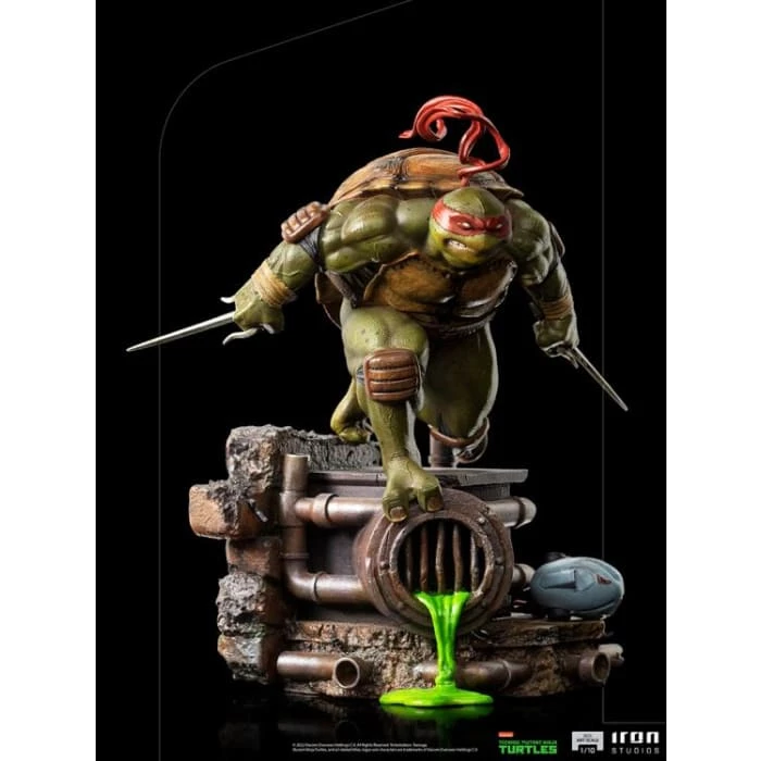 Promo ๐งจ Iron Studios TMNT Battle Diorama Series Raphael 1/10 Art Scale Statue โ๏ธ 6 Iron Studios TMNT Battle Diorama Series Raphael 1/10 Art Scale Statue
