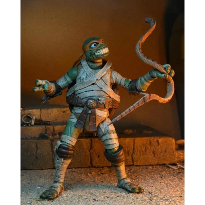 Deals 🎁 NECA Universal Monsters X Teenage Mutant Ninja Turtles Ultimate Michelangelo As The Mummy 🔥 12 NECA Universal Monsters X Teenage Mutant Ninja Turtles Ultimate Michelangelo As The Mummy