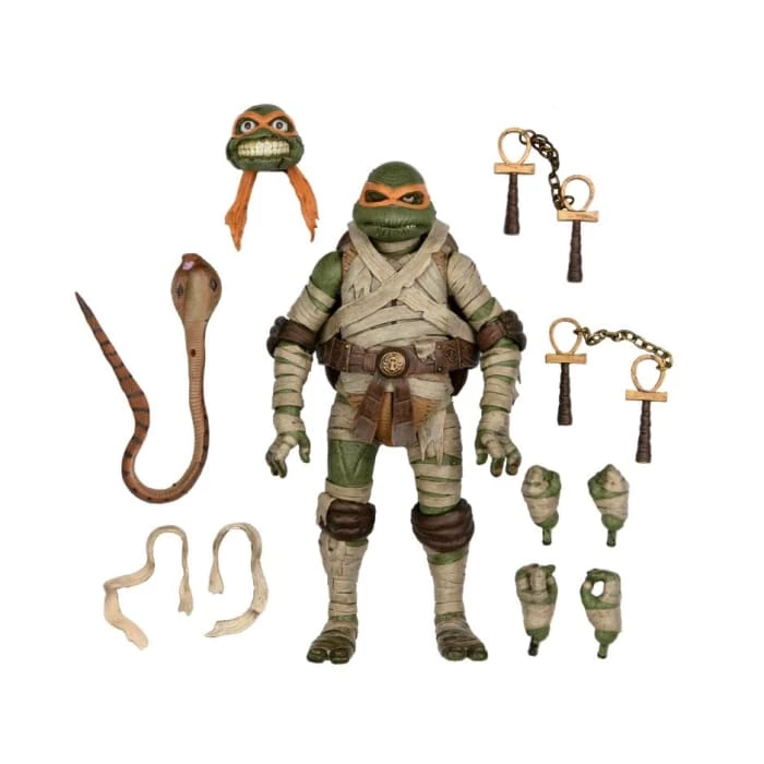 Deals 🎁 NECA Universal Monsters X Teenage Mutant Ninja Turtles Ultimate Michelangelo As The Mummy 🔥 16 NECA Universal Monsters X Teenage Mutant Ninja Turtles Ultimate Michelangelo As The Mummy