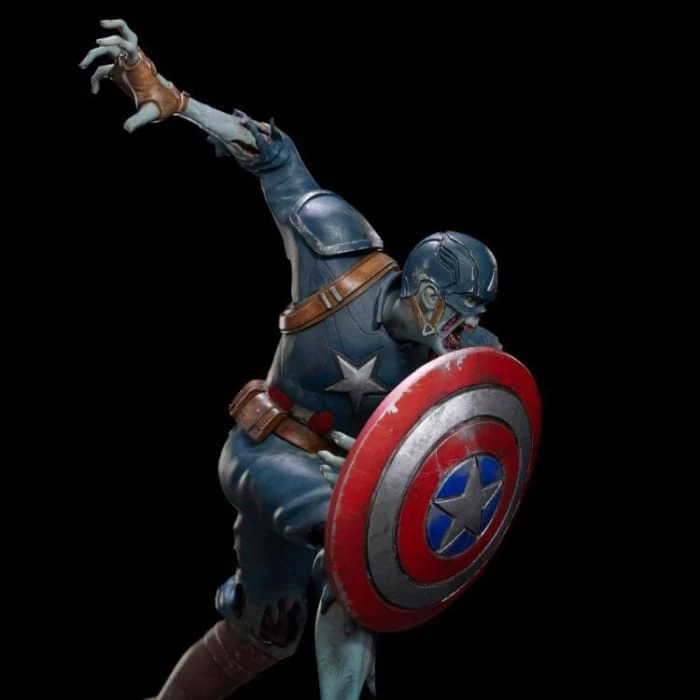 Brand new 👍 Iron Studios What If...? Zombie Captain America 1/10 Art Scale Statue ✨ 10 Iron Studios What If...? Zombie Captain America 1/10 Art Scale Statue